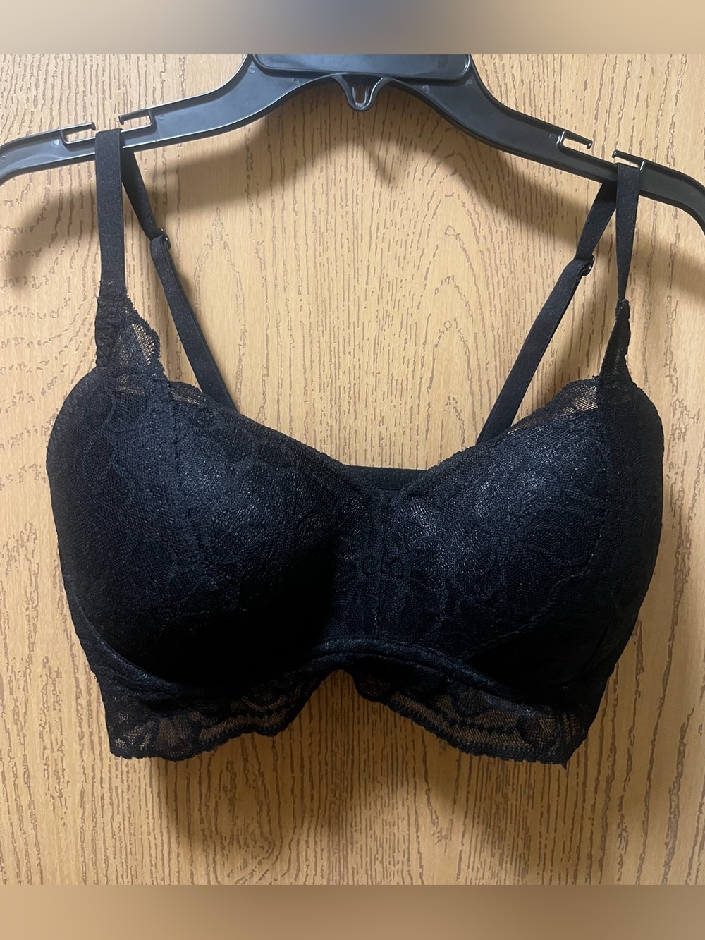 PINK Victoria's Secret Elegant Black Lace Bra